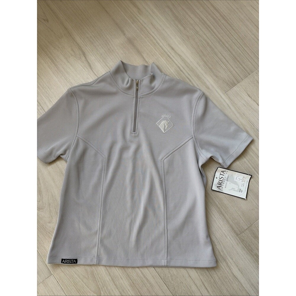 Arista Shirt Womens Quarter Zip Equestrian Polo Riding Top. Size L NEW w Tag